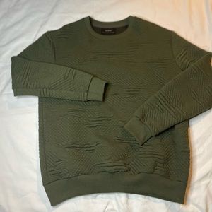 Zara oversized crew neck sweatshirt, sized medium. Green
